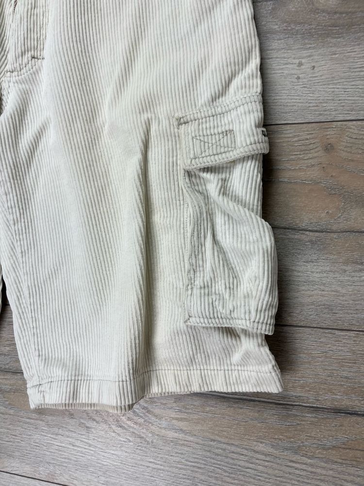 Białe spodenki sztruksowe męskie cargo Quicksilver rozmiar S fit M