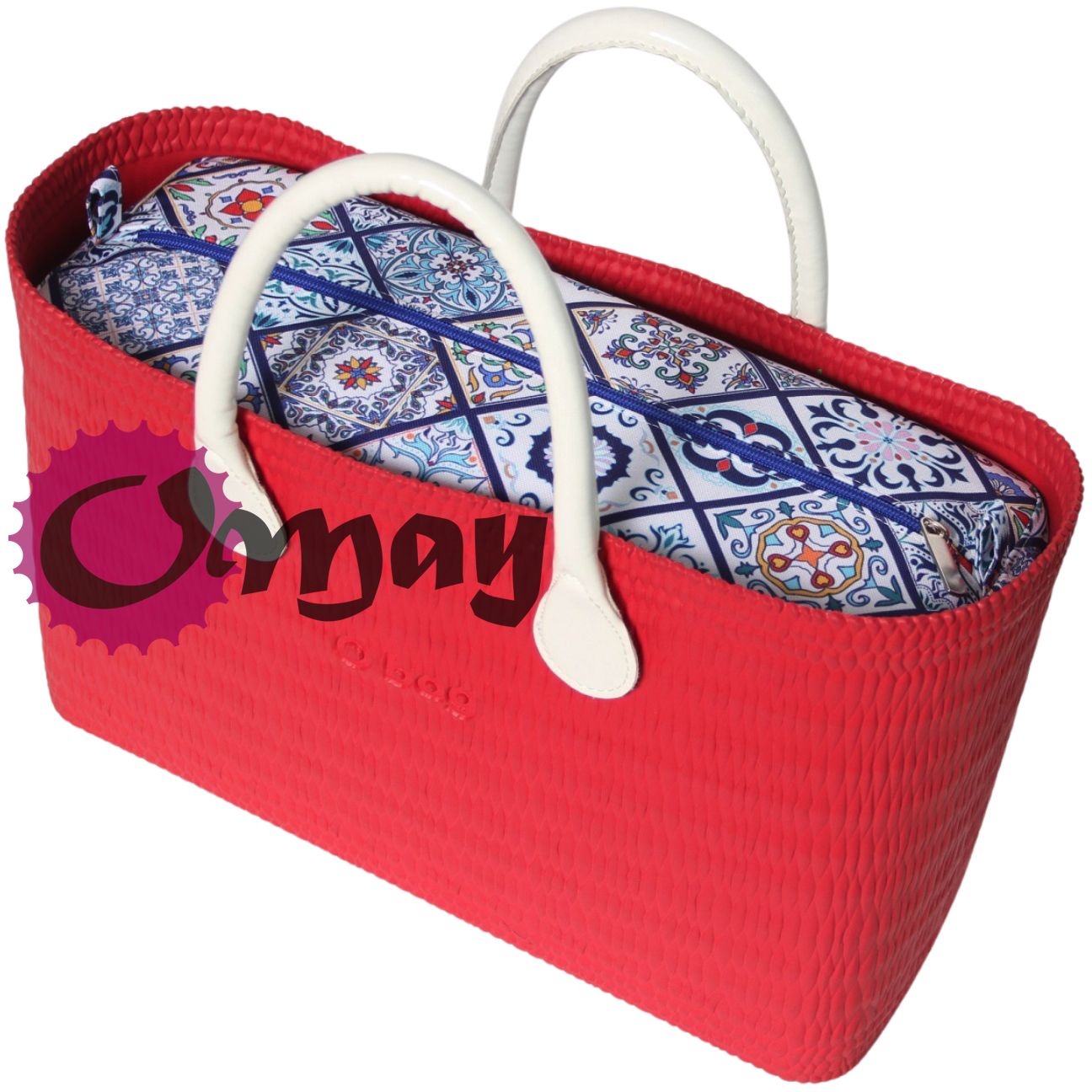organizer do OBAG BEACH kafelki niebieskie 2 kieszenie VIP OMAY