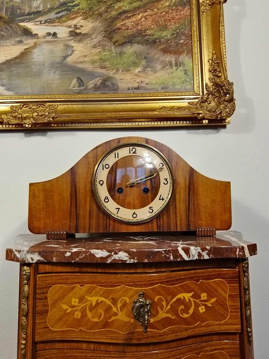 Stary zegar kominkowy sygnowany