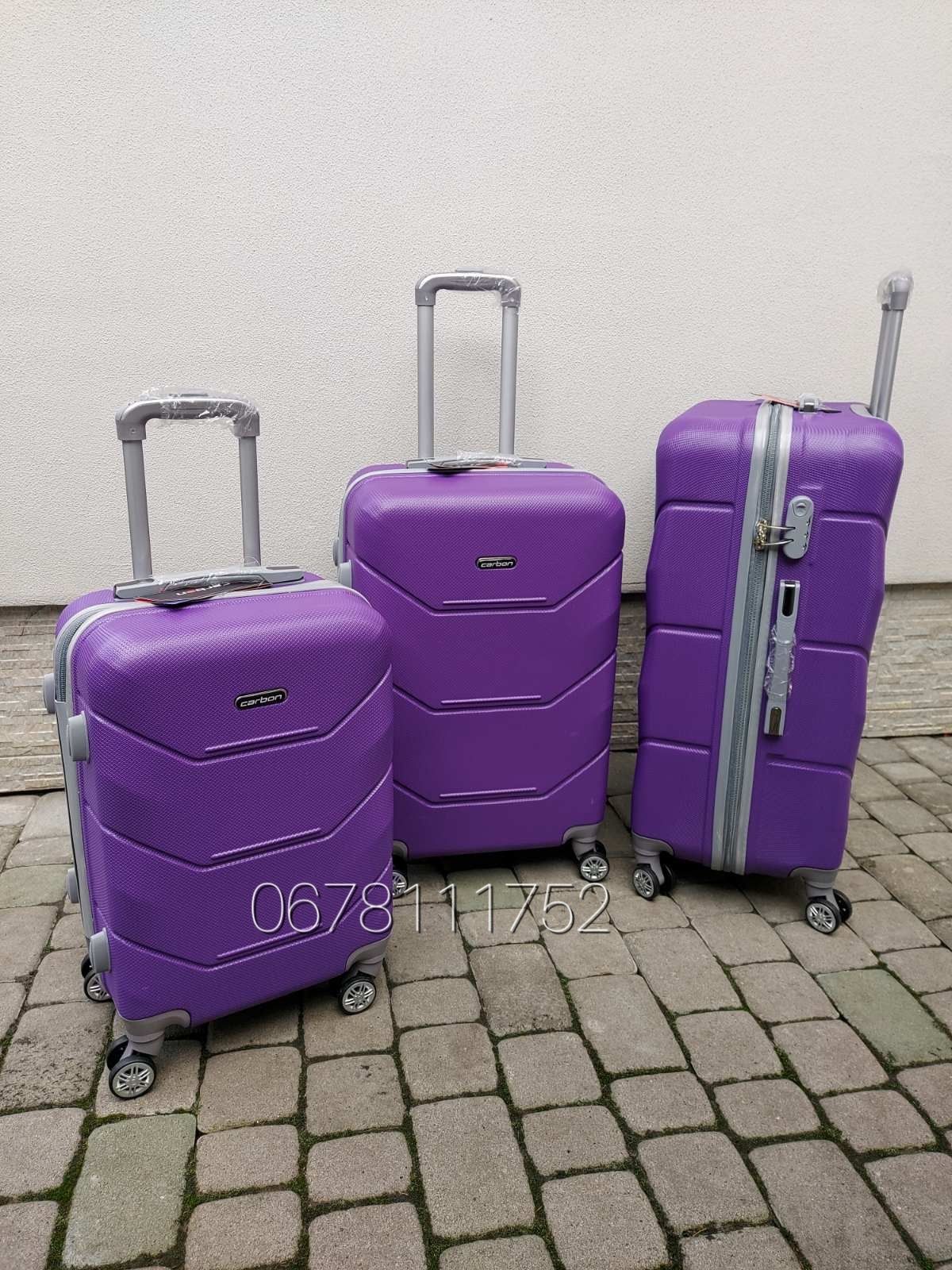 На подвійних колесах CARBON 0116Є Єгипет валізи чемоданы сумки на кол.