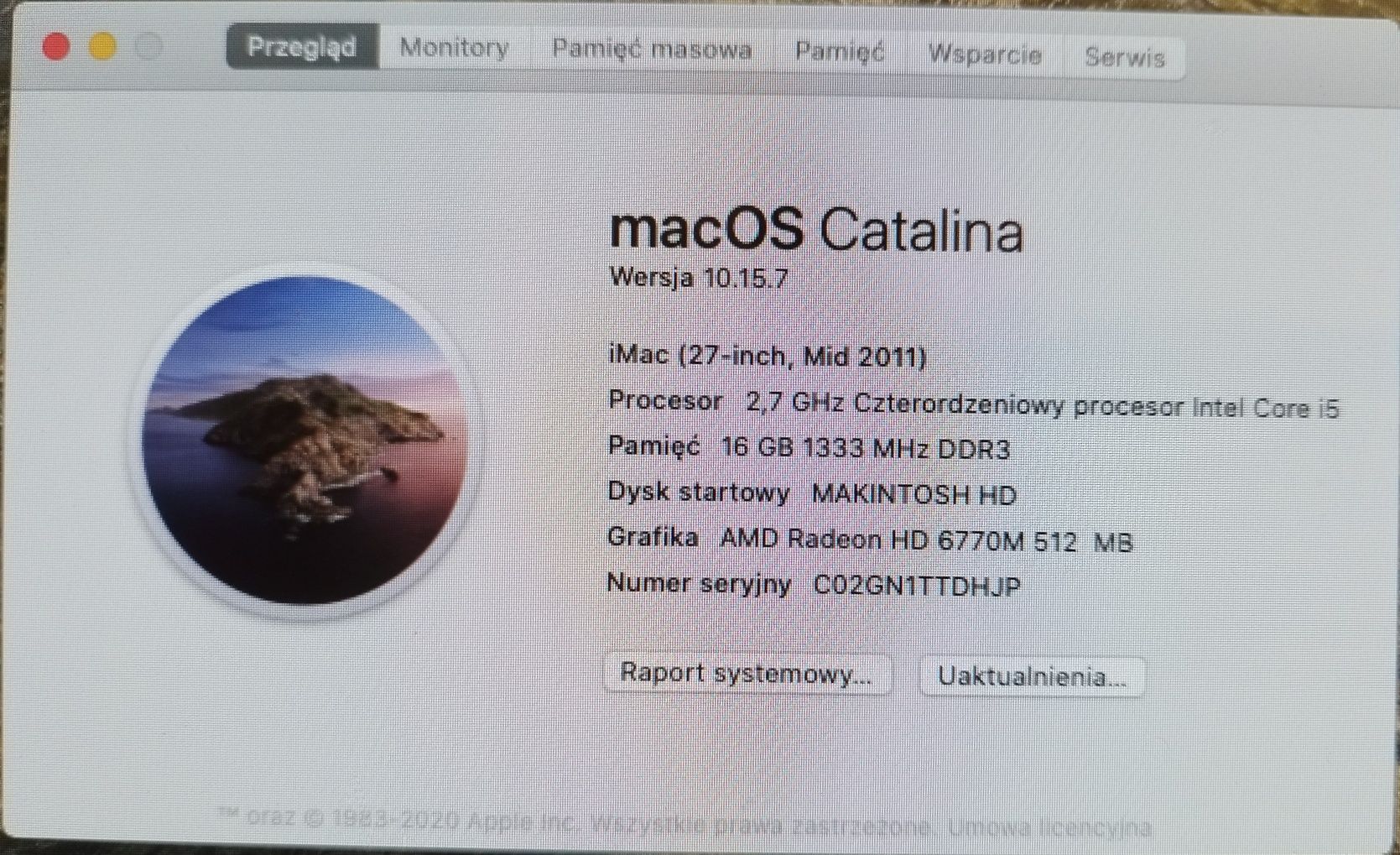 iMac 27 z 2011 r
