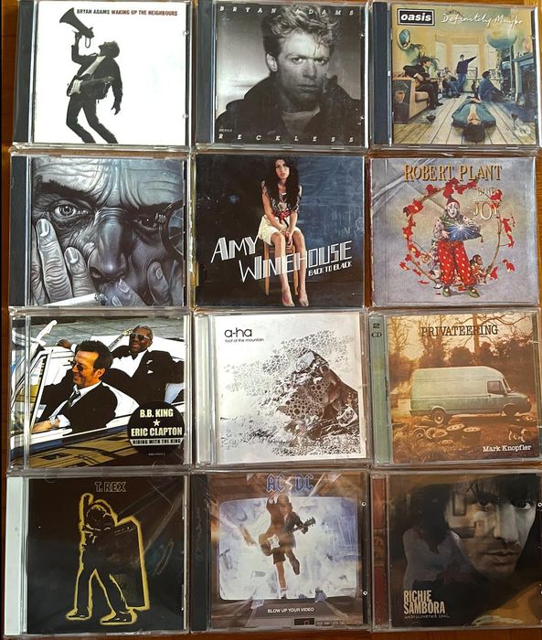 CD - Oasis, M.Knopfler, Bulletboys, A-HA, AC/DC, T.Rex, R.Plant,B.Adam