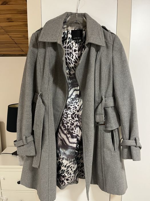 Płaszcz z domieszką wełny