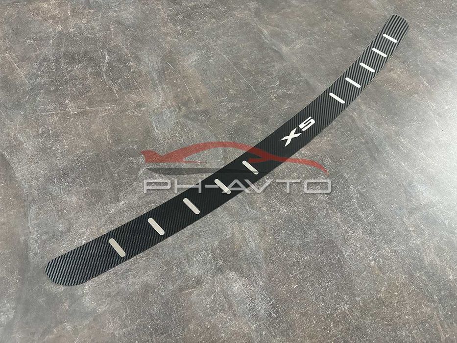 Накладка на задній бампер BMW X5 E70 нержавійка + карбон