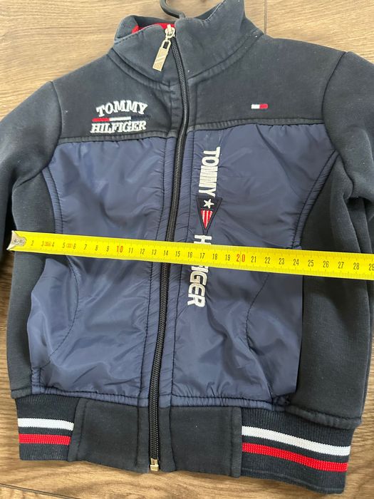 Jesienna bluza / kurtka tommy hilfiger 9granat chłopiec kieszenie