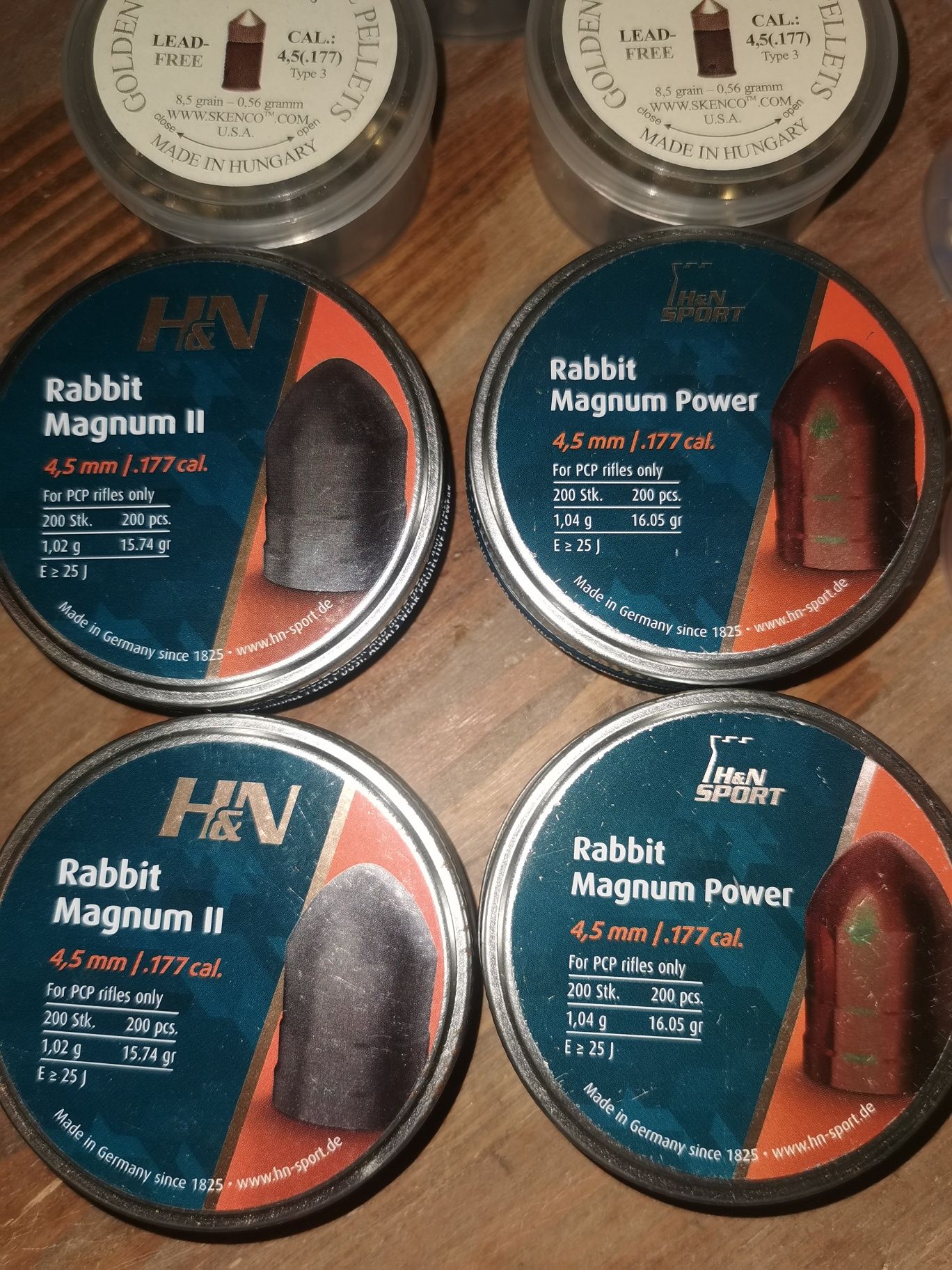 177 Pellets de 4,5 mm apenas de pcp