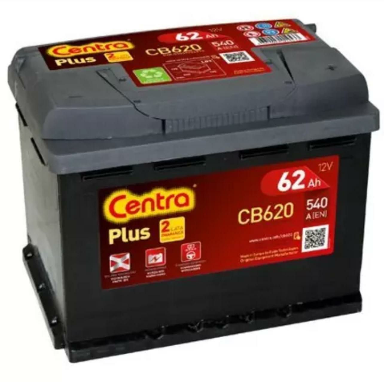 Akumulator CENTRA 12V 62Ah 540A CB620