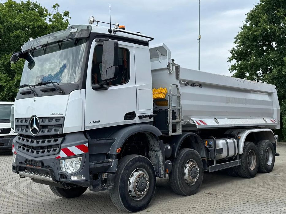 Mercedes-Benz AROCS 4145 8x8 WYWROTKA MEILLER  | 7 sztuk | TOP STAN | Full serwis ASO | Z Niemiec | 1 wł |