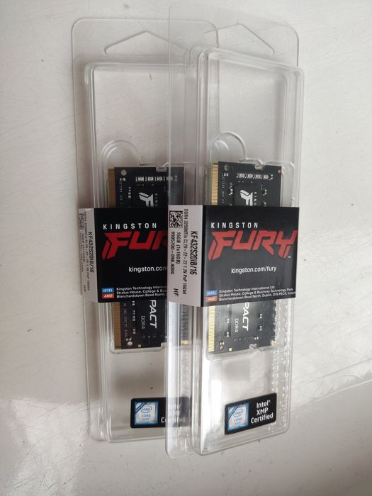 Оперативна пам’ять для ноутбука DDR4 2шт 2*16GB 3200MHz Kingston Fury