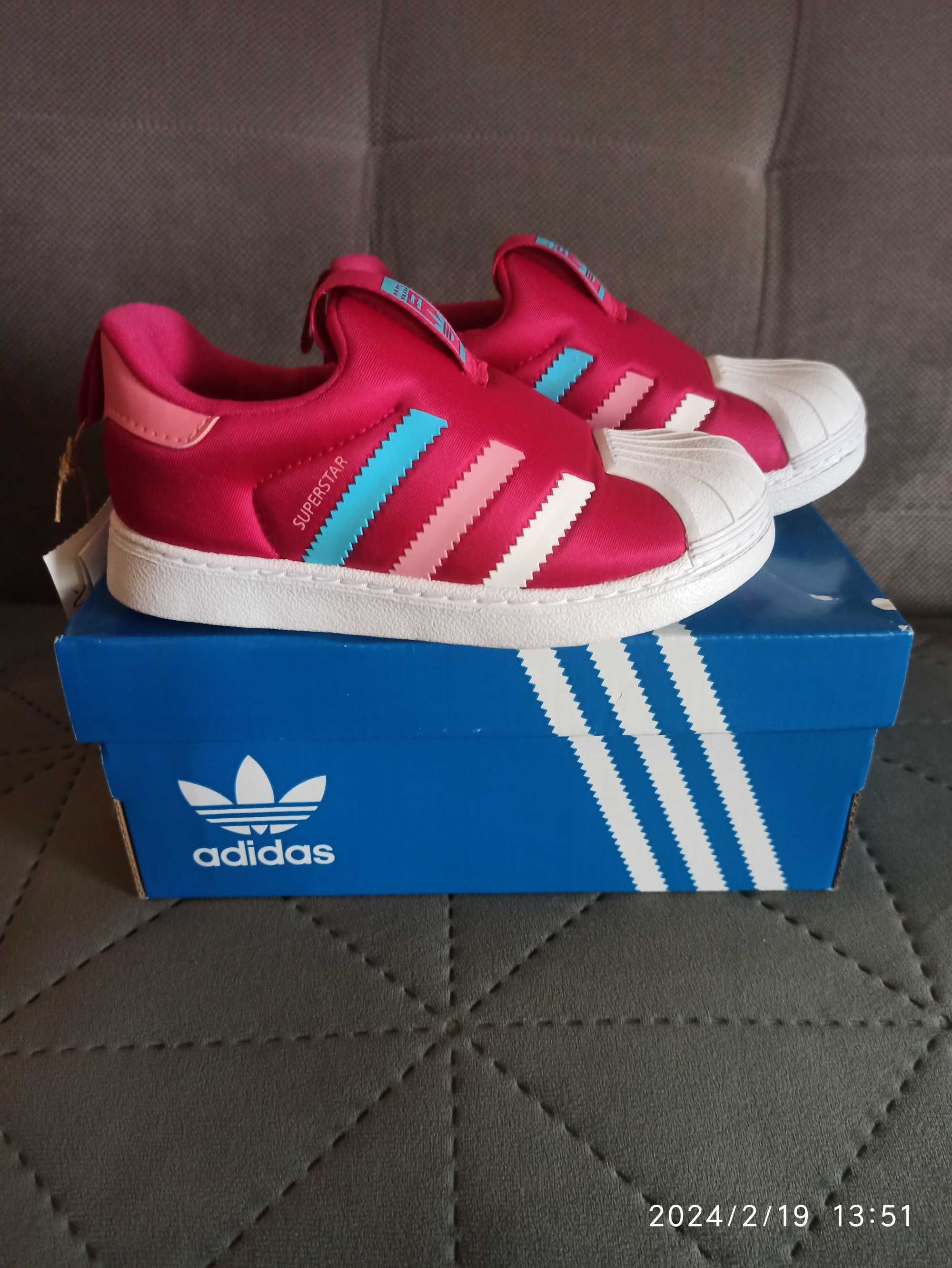 Buty dziewczęce Adidas Superstar 25,5 Nowe