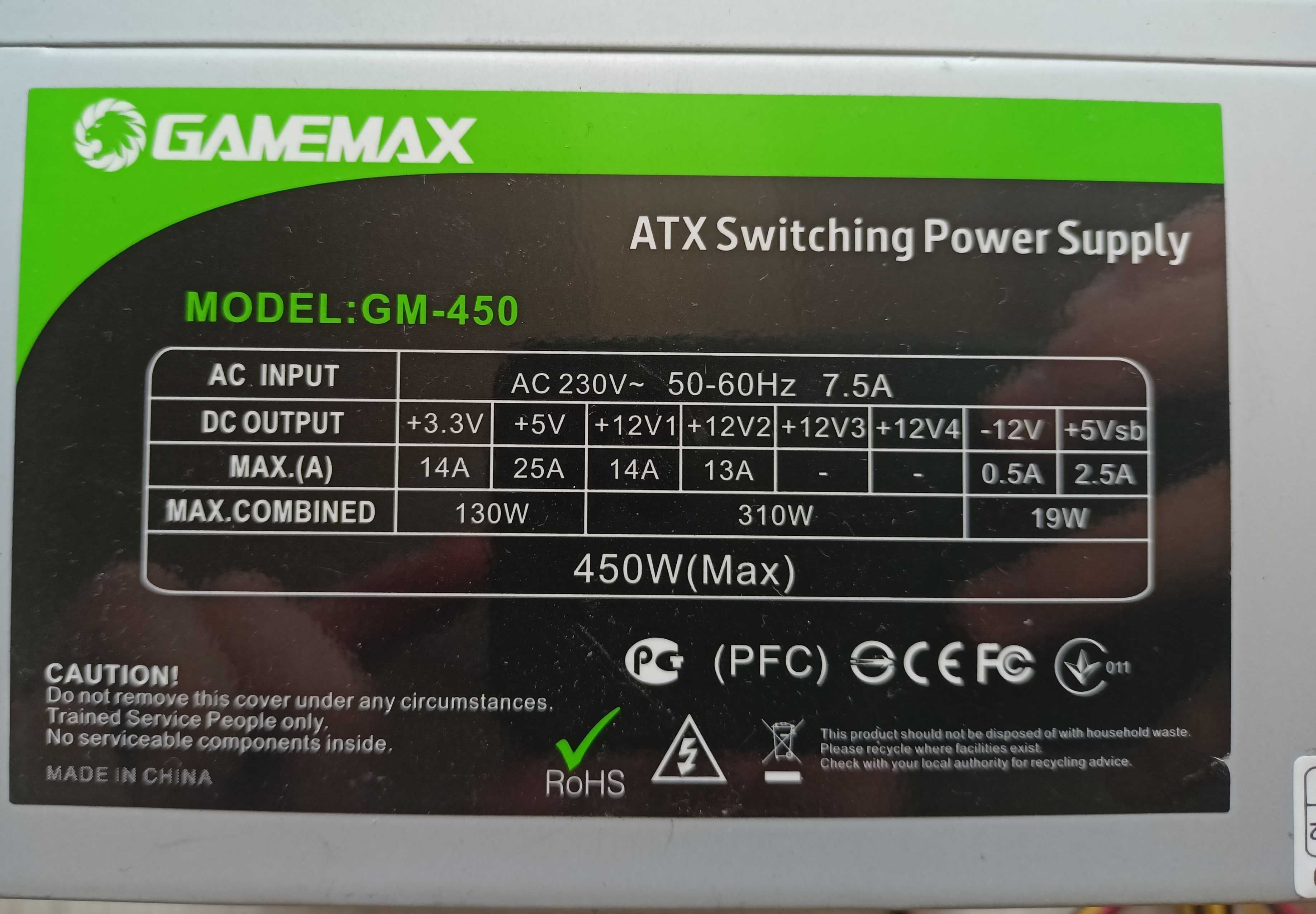Блоки живлення, материнські плати. Gamemax 400w, Asus P8H61-M, H81M-S2