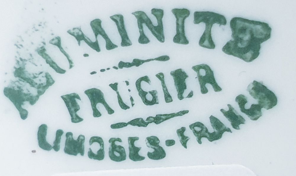 Par de pequenas antigas taças Ramequim em porcelana Limoges