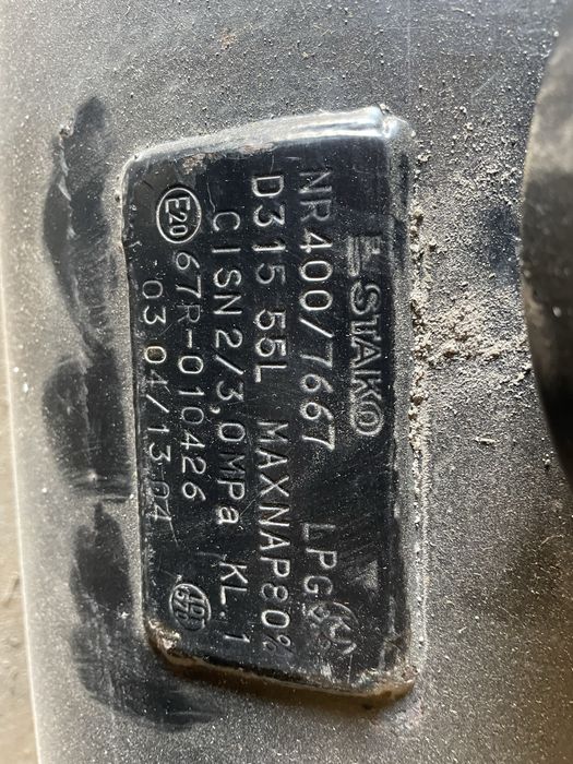 Газовий балон на 55л з жигуля