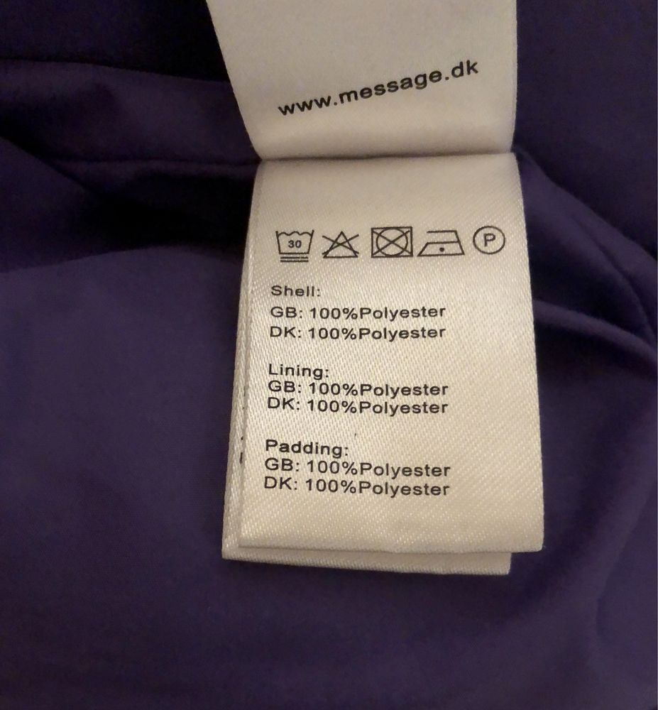 Пуховик жін. Frakment Данія,фіолетовий,M/L, 600 грн.