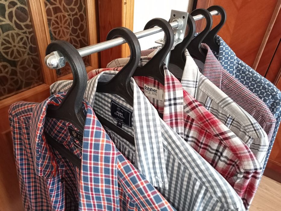 Стійка тримач для одягу рейл вішак корнер