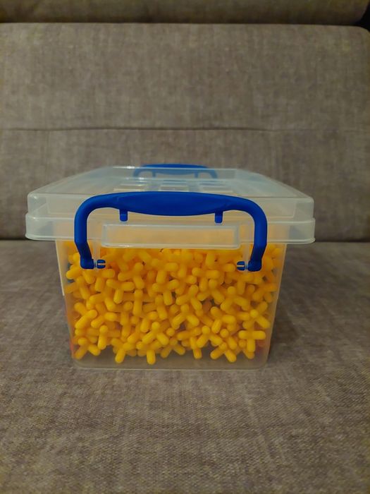 Klocki słomki 190 sztuk w pudełku