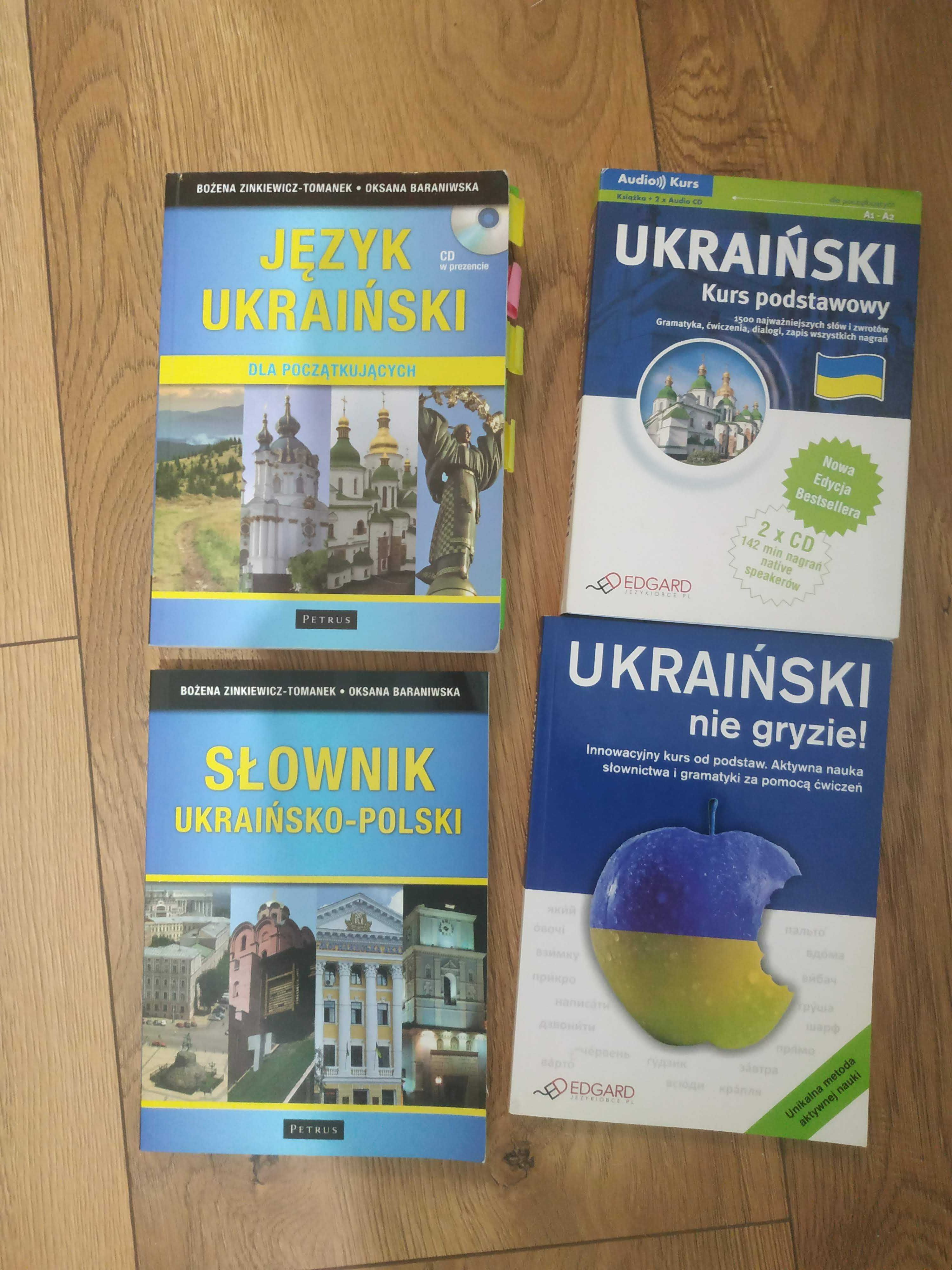 Zestaw książek do nauki ukraińskiego, język ukraiński podręczniki