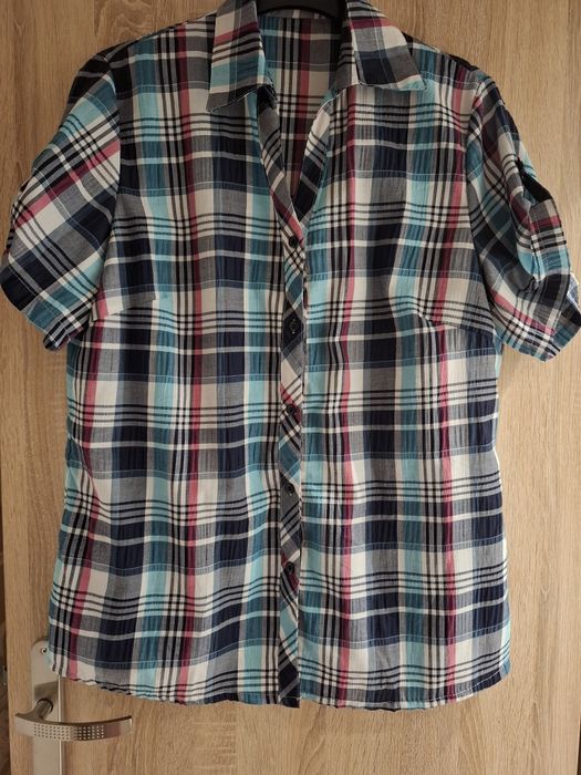 Koszula w kratkę rozm 3 XL bluzka koszulowa jak NOWA okazja rozm 46