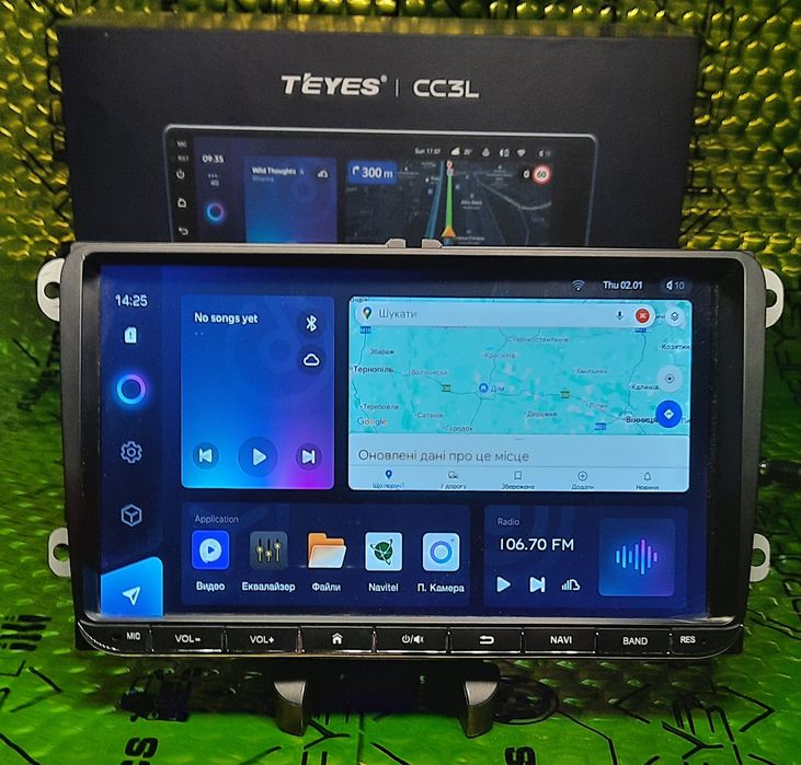 Штатна магнітола Teyes CC3L 4+32 Gb Volkswagen/Skoda/SEAT