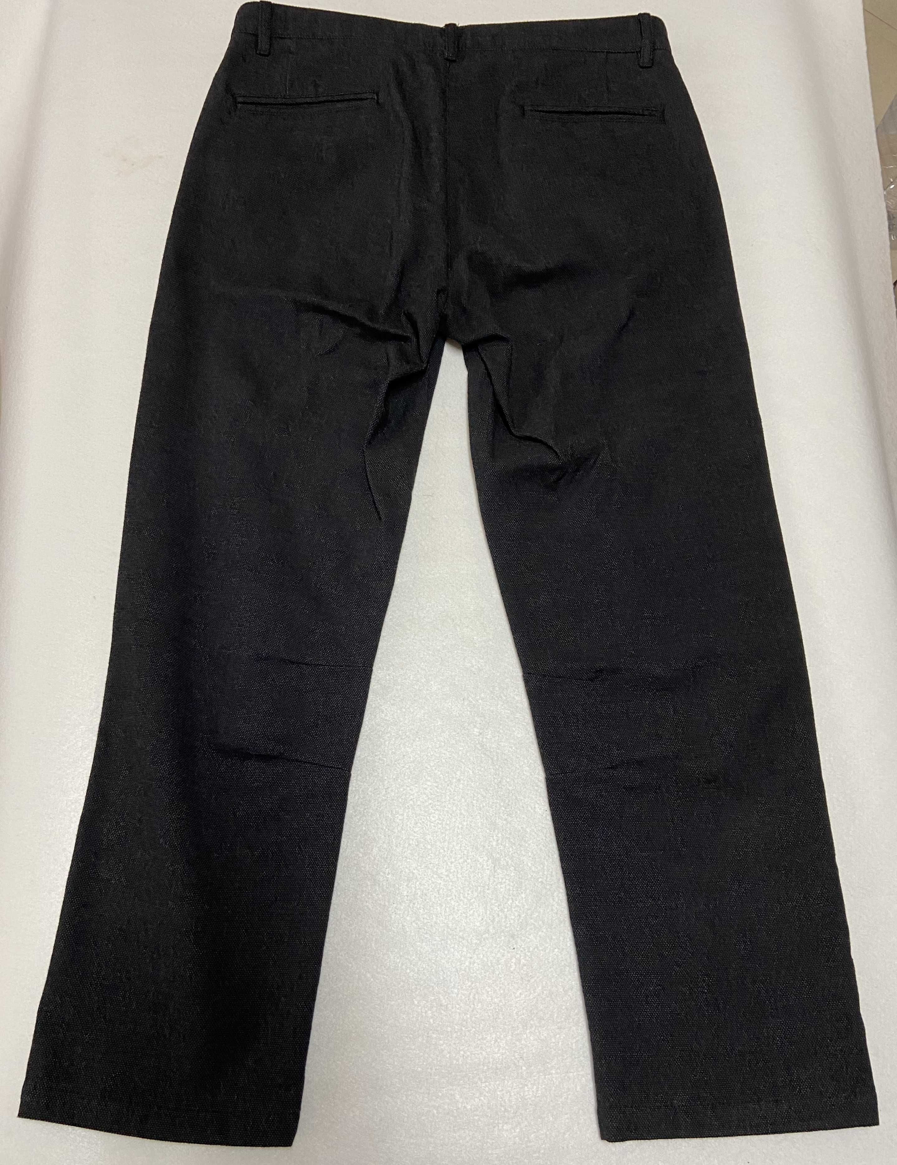 Calças Cortefiel Algodao Preto Tamanho 40 Slim Fit