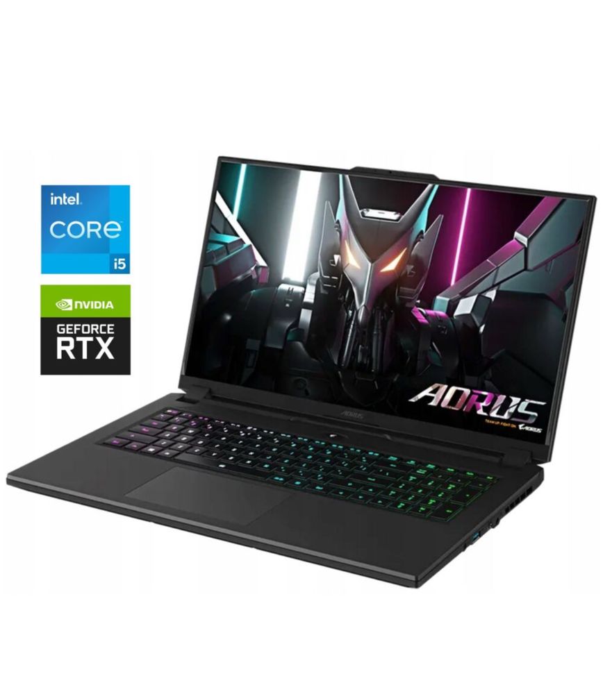 Gigabyte Aorus i5-12500H 12ядер/RTX 4060 8gb/16/512gb ssd/17’3 360Hz
