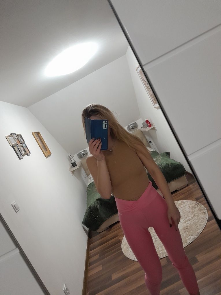 Legginsy getry wysoki stan sportowe siłownia fitness s m l sexy
