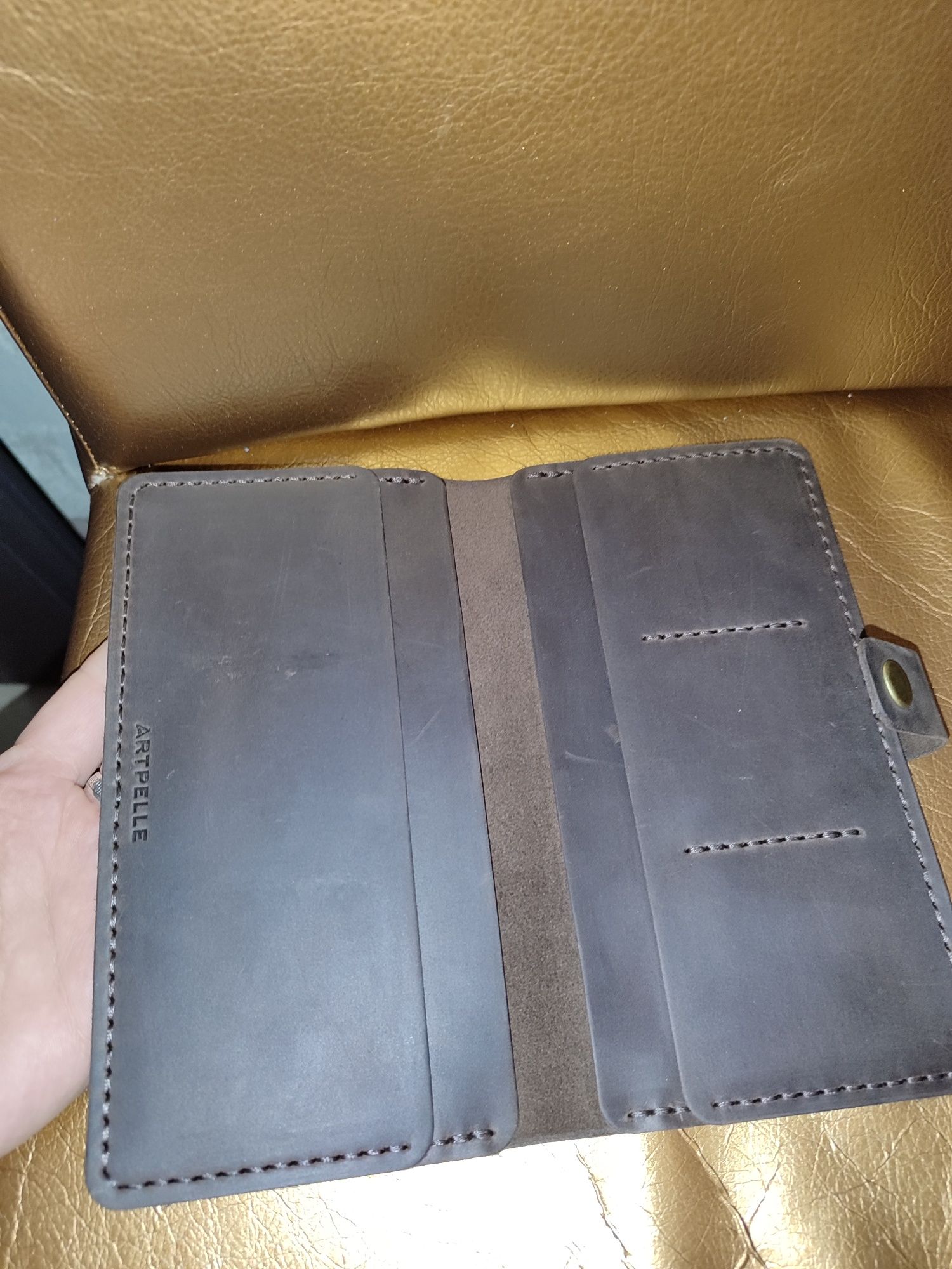 Шкіряний гаманець портмоне