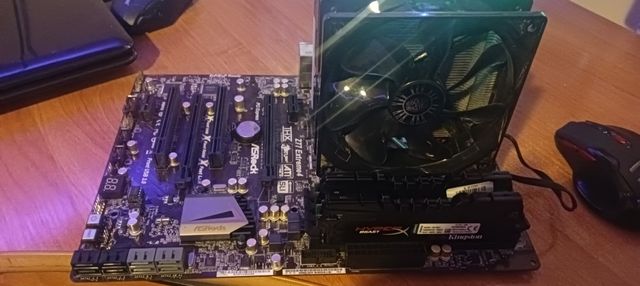 Płyta ASRock z77 extreme4, i7 3770k, 16GB ram DDR3, chłodzenie