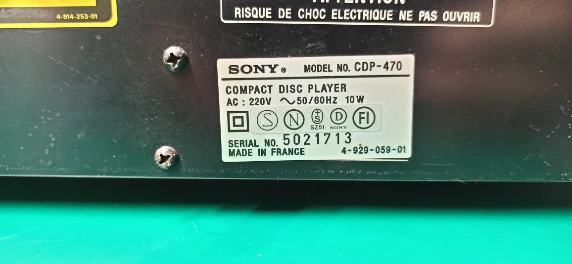 Odtwarzacz CD Sony CDP-470