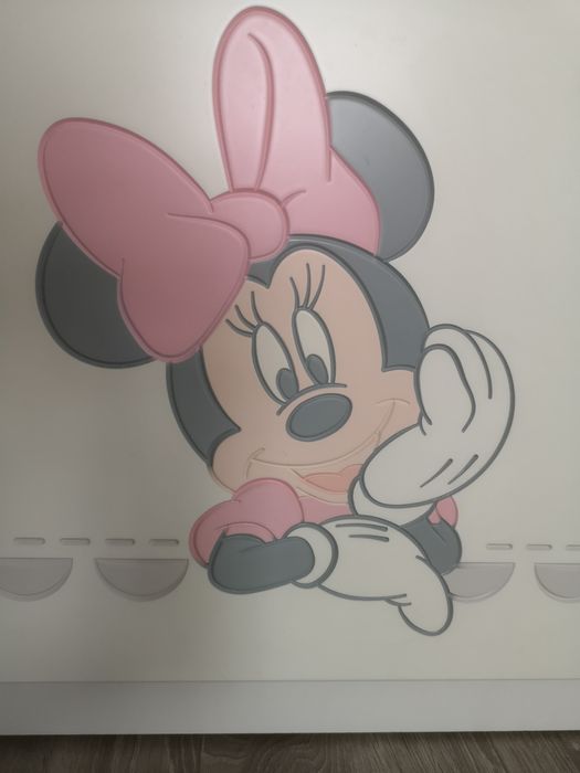 Meble zestaw meblik biały kolekcja minnie mouse regał szafa róż myszka