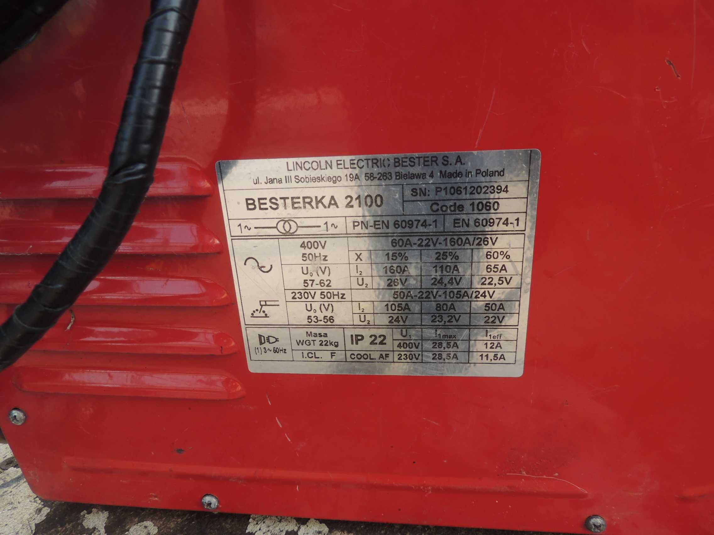 Spawarka Transformatorowa elektrodowa BESTERKA Duro 2100