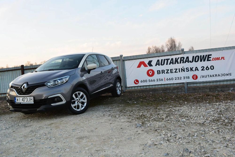 Renault Captur 90KM limited, ORYGINAŁ LAKIER, 1wł, SalonPL, FV 23% WI473JH