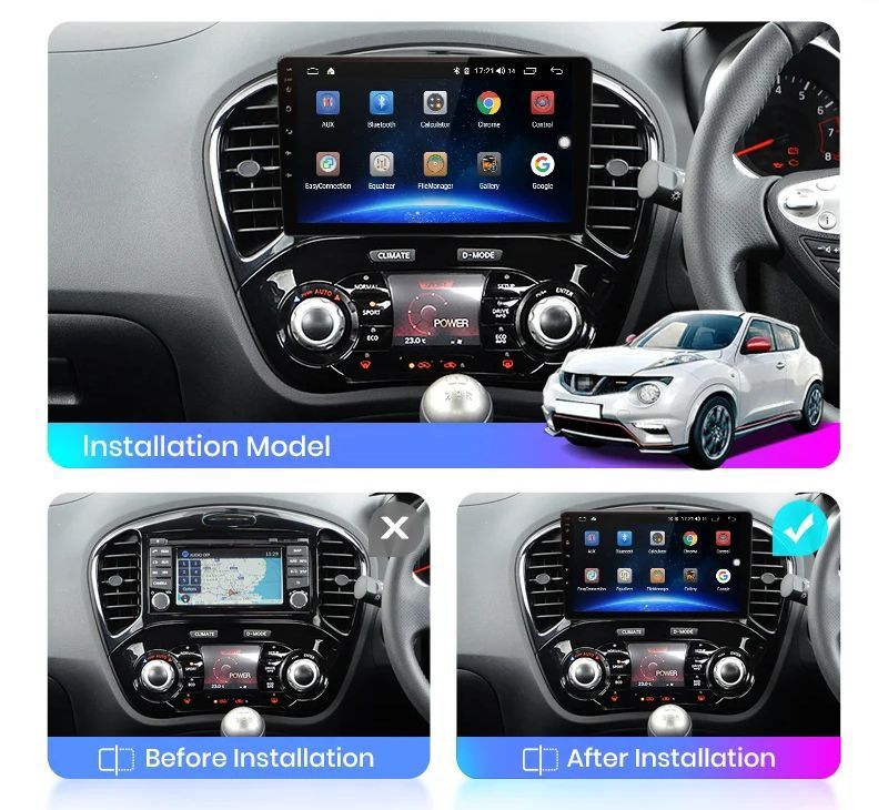 Radio nawigacja NISSAN JUKE Android GPS Navi