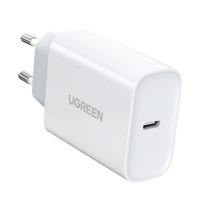 Ładowarka Sieciowa Ugreen Cd127, Usb-C, Pd3.0, Qc4.0, 30W (Biały)