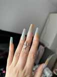Sztuczne paznokci press on nails, Baletnica, luxusowe