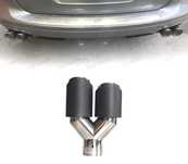 PONTEIRA DE ESCAPE CARBONO DUPLA ESQUERDA LOOK AKRAPOVIC