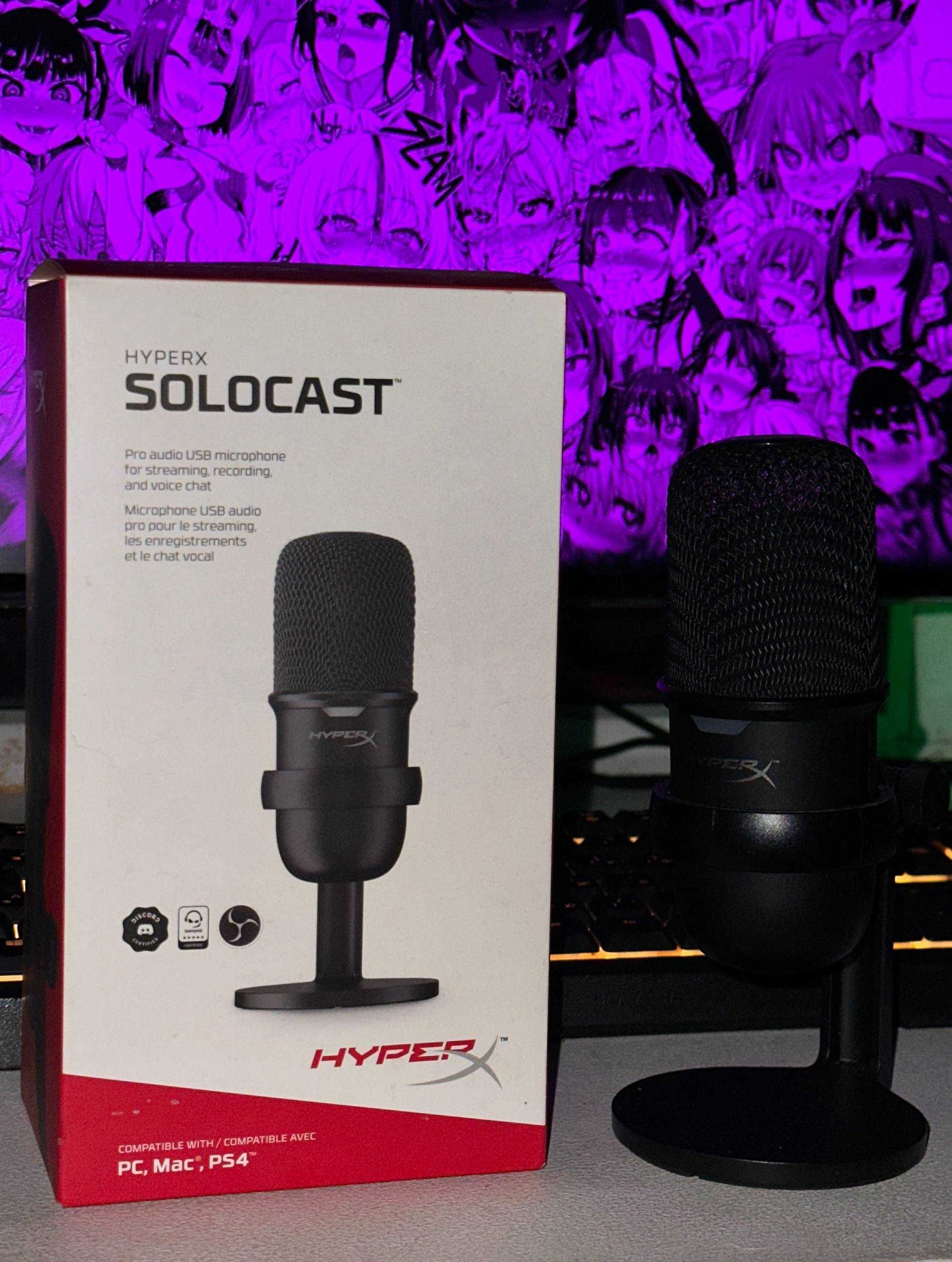 Микрофон HYPER X SoloCast в идеальном состоянии