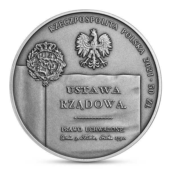50 zł + 20 euro 230 rocznica Konstytucji 3 Maja Polska Litwa