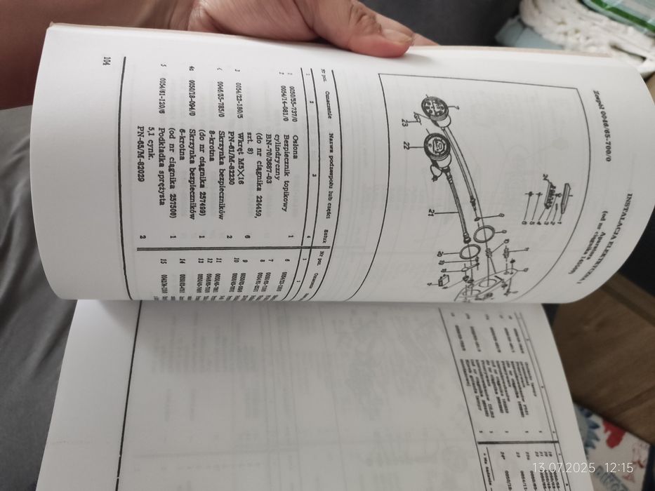 Ursus C355, C360, C355M kołowe ciągniki rolnicze katalog części
