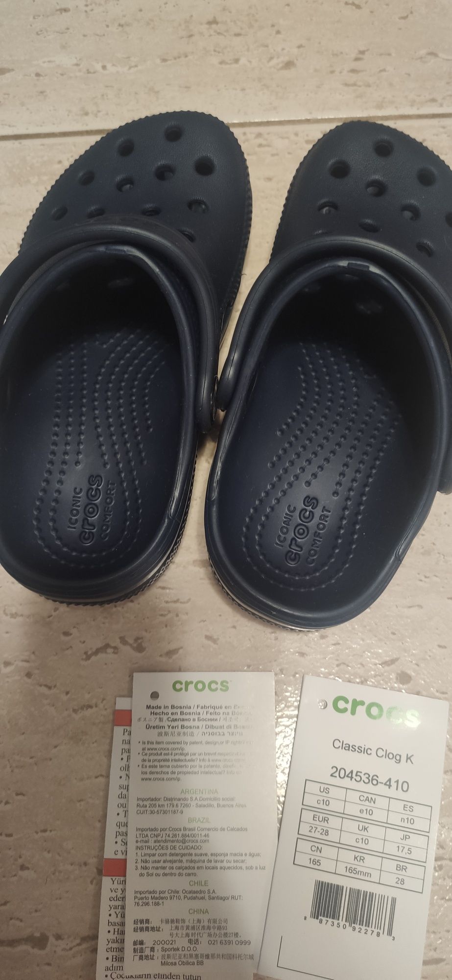 Crocs c10 azuis novos