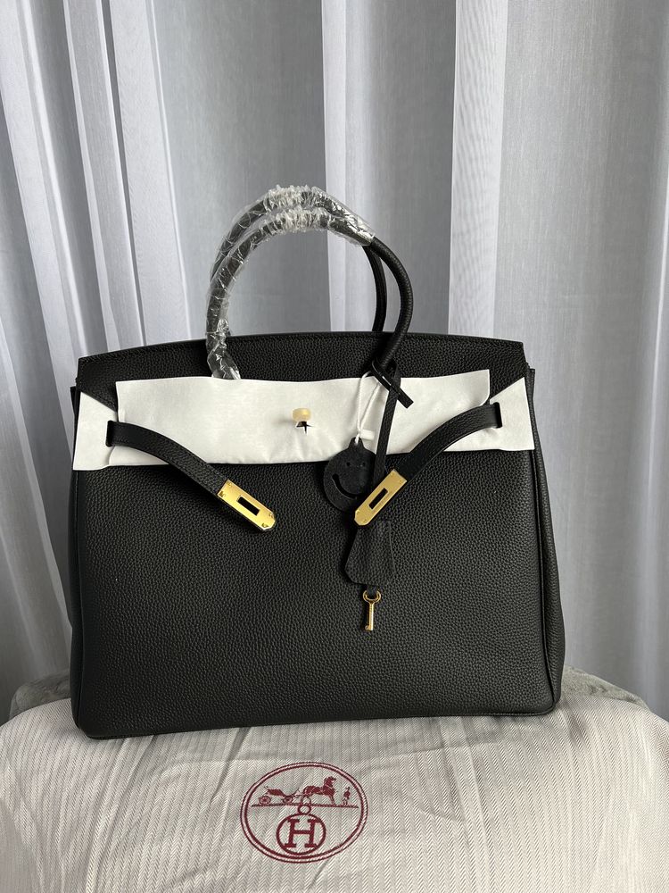 3 800 Hermes Birkin 35см — чорна класика напряму з фабрики