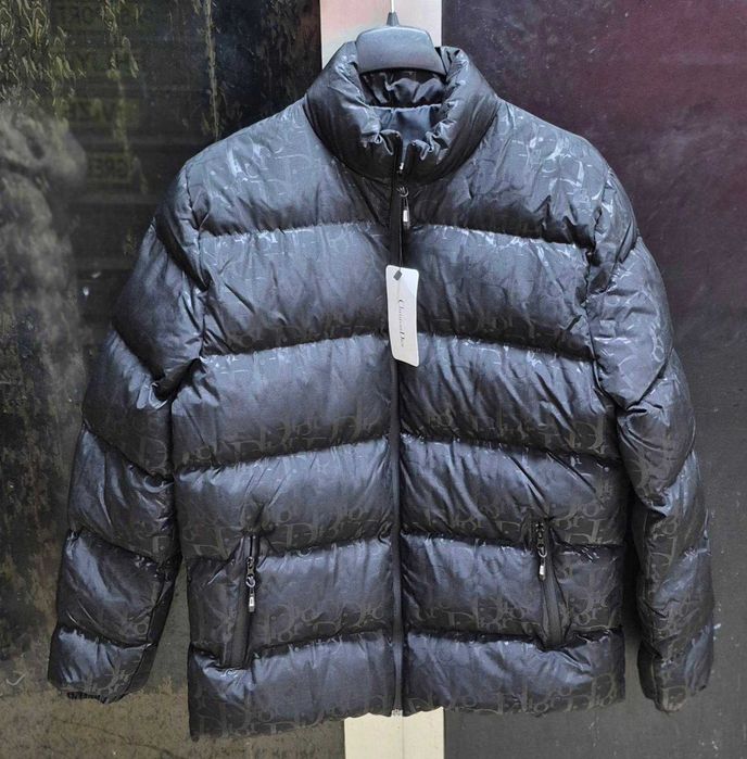 Nowa Męska Kurtka Puchowa z kapturem Czarna