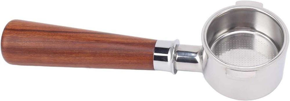 Kolba ze stali nierdzewnej z drewnianą rączką do ekspresu 58mm