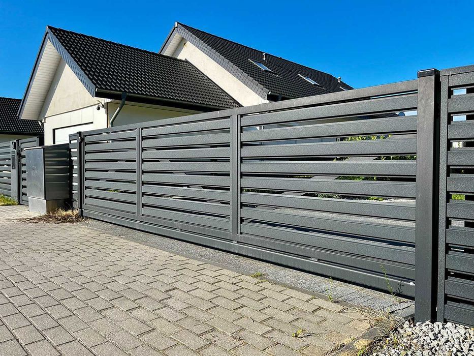 Ogrodzenie palisadowe panelowe lamelowe nowoczesne na wymiar