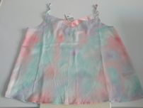 Top de alças, multicolor, em tons degradê, muito suaves - M