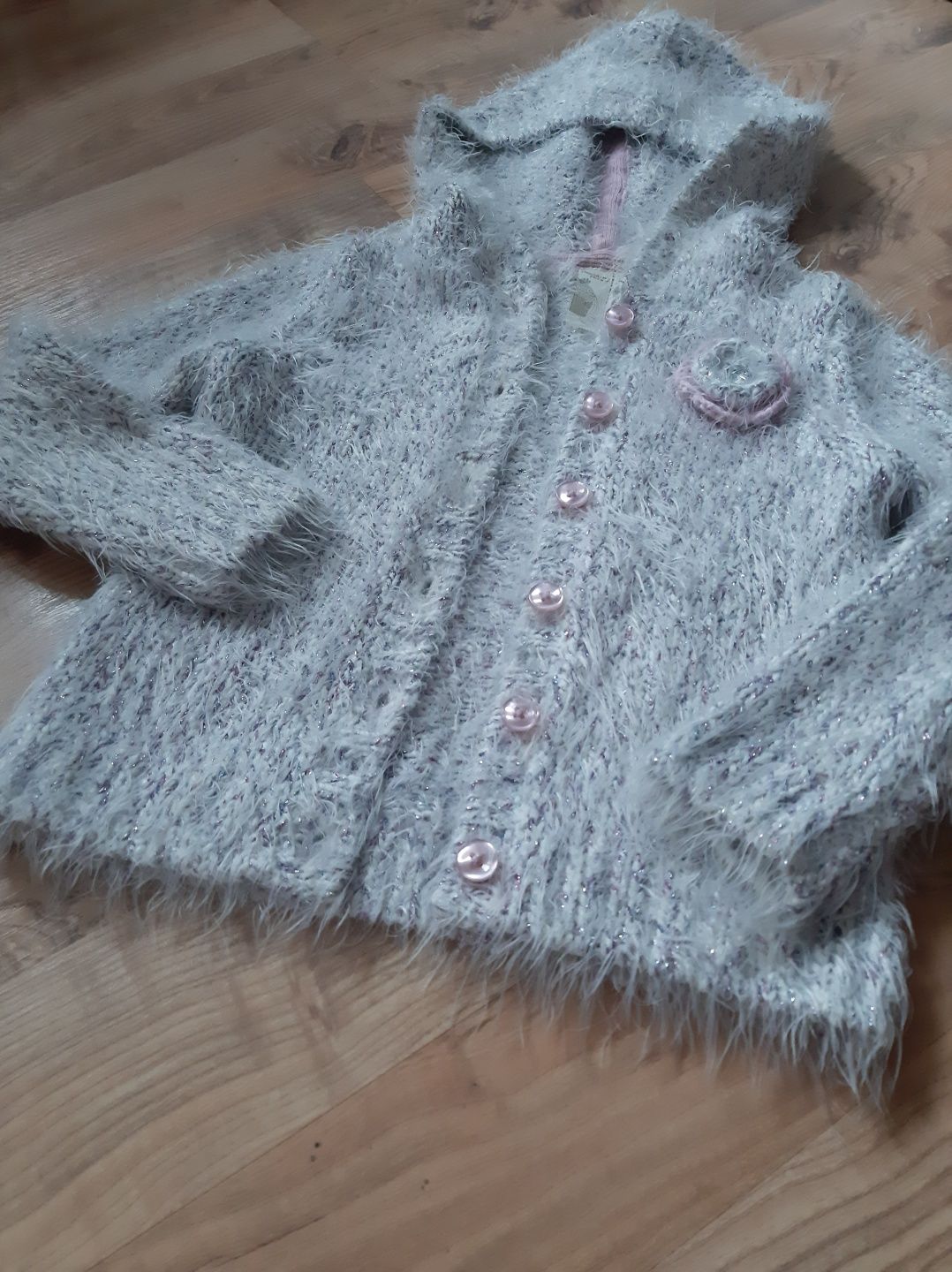 Sweterek Sweter Rozpinany Włochacz Włochaty TK MAXX