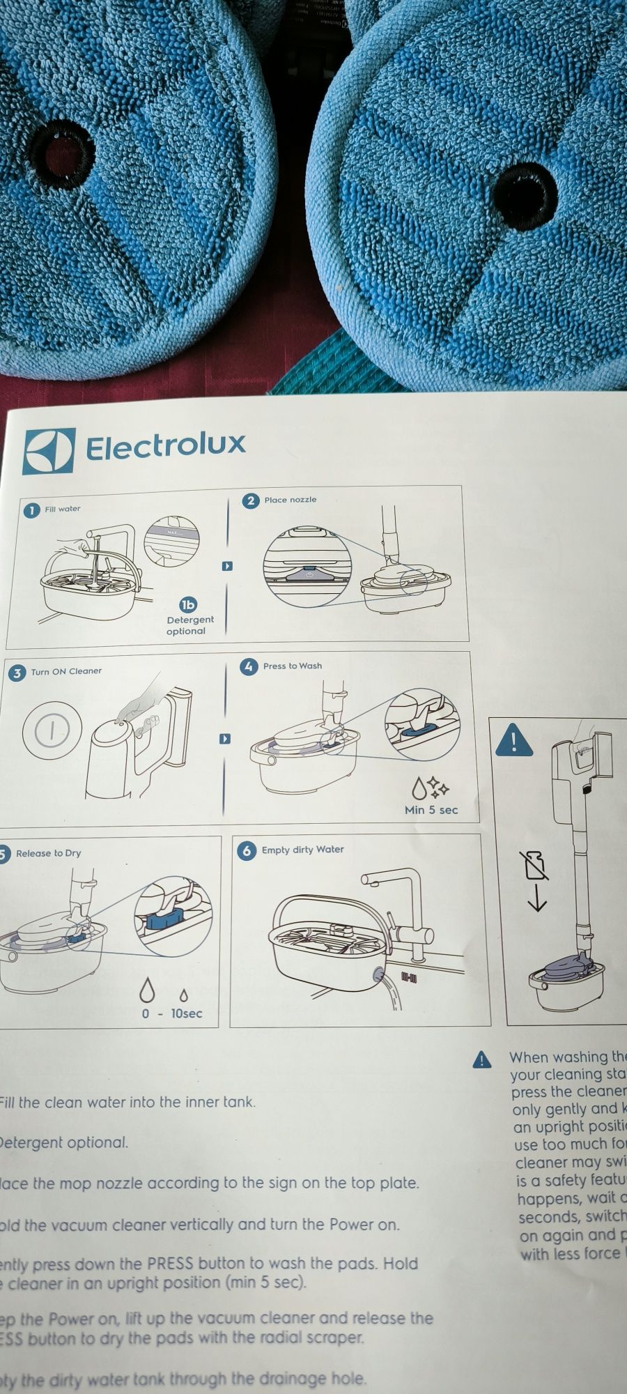 Stacja myjąca electrolux + dodatki do odkurzacza Power Hygienic 800