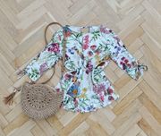 Bluzka koszula w kwiaty boho Reserved 34 36 S M