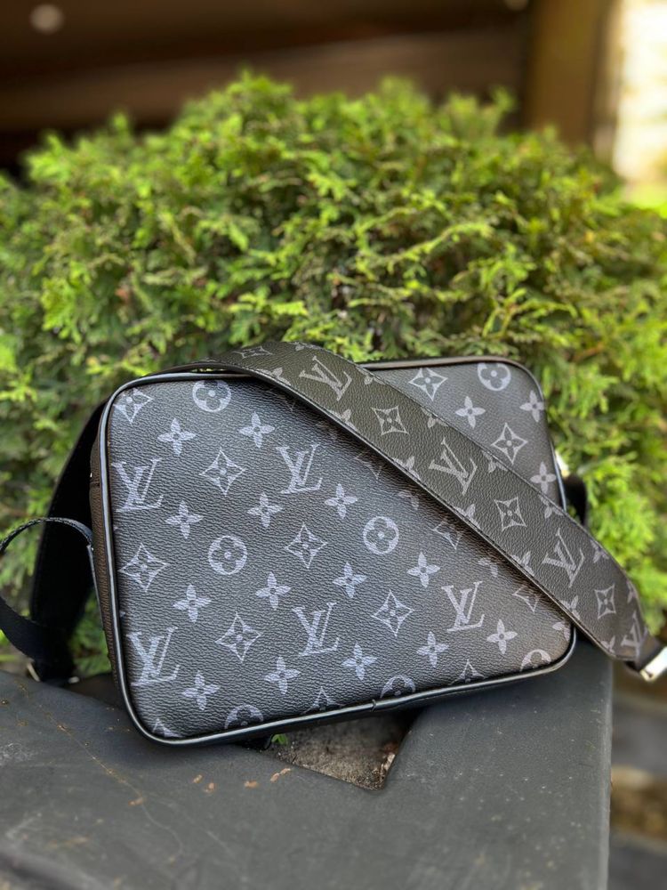 Чоловіча сумка месенджер- Louis Vuitton, шкіряна сумка