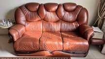 Sofa de pele bom estado